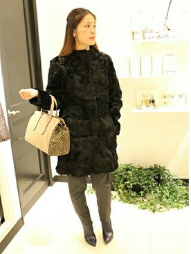 「FIGARO Paris（フィガロパリ）のアイテム（ジャケット/アウター）」を使った、yukiさん（レディース・163cm）の秋コーディネート