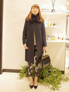 「FIGARO Paris（フィガロパリ）のアイテム（ジャケット/アウター）」を使った、yukiさん（レディース・163cm）の秋コーディネート