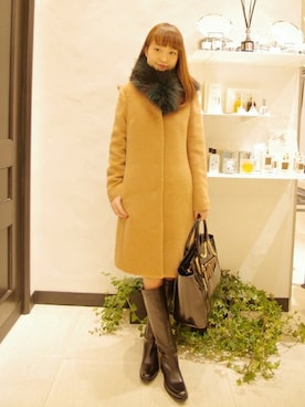 「FIGARO Paris（フィガロパリ）のアイテム（ジャケット/アウター）」を使った、yukiさん（レディース・163cm）の秋コーディネート
