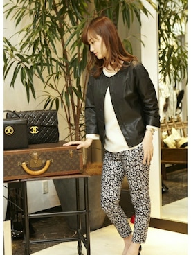 「FIGARO Paris（フィガロパリ）のアイテム（ジャケット/アウター）」を使った、yukiさん（レディース・163cm）の春コーディネート