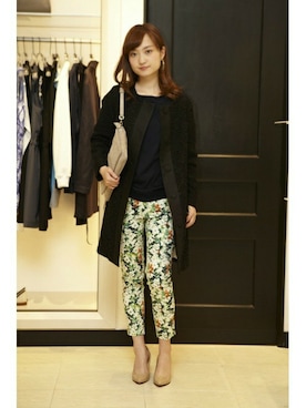 「FIGARO Paris（フィガロパリ）のアイテム（ジャケット/アウター）」を使った、yukiさん（レディース・163cm）の春コーディネート