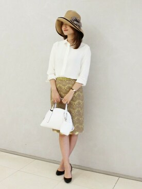 「FIGARO Paris（フィガロパリ）のアイテム（帽子）」を使った、yukiさん（レディース・160cm）の冬コーディネート