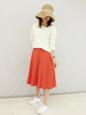 「FIGARO Paris（フィガロパリ）のアイテム（帽子）」を使った、yukiさん（レディース・160cm）の冬コーディネート