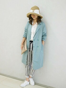 「FIGARO Paris（フィガロパリ）のアイテム（ジャケット/アウター）」を使った、yukiさん（レディース・160cm）の春コーディネート