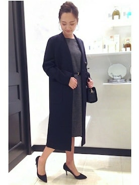 「FIGARO Paris（フィガロパリ）のアイテム（ジャケット/アウター）」を使った、yukiさん（レディース・160cm）の秋コーディネート