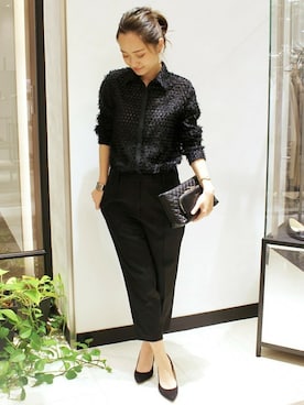 「FIGARO Paris（フィガロパリ）のアイテム（オールインワン・サロペット）」を使った、yukiさん（レディース・160cm）の秋コーディネート