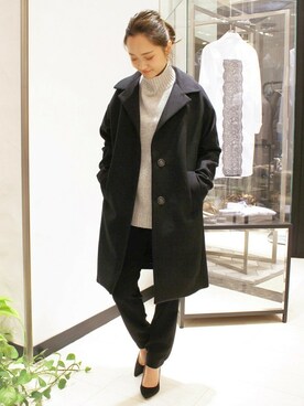 「FIGARO Paris（フィガロパリ）のアイテム（ジャケット/アウター）」を使った、yukiさん（レディース・160cm）の秋コーディネート