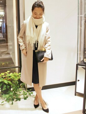 「FIGARO Paris（フィガロパリ）のアイテム（ジャケット/アウター）」を使った、yukiさん（レディース・160cm）の秋コーディネート