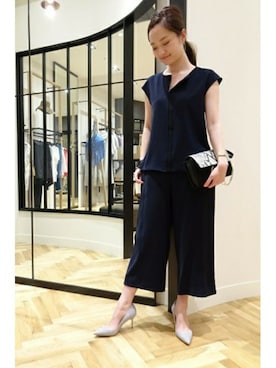 「FIGARO Paris（フィガロパリ）のアイテム」を使った、yukiさん（レディース・160cm）の春コーディネート