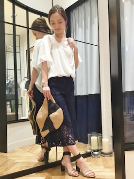 「FIGARO Paris（フィガロパリ）のアイテム（アクセサリー）」を使った、yukiさん（レディース・160cm）の春コーディネート
