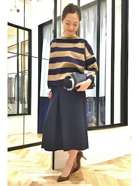 「Room no.8（ルームエイト）のアイテム」を使った、yukiさん（レディース・160cm）の夏コーディネート