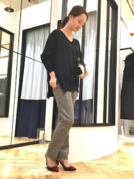 「FIGARO Paris（フィガロパリ）のアイテム」を使った、yukiさん（レディース・160cm）の秋コーディネート