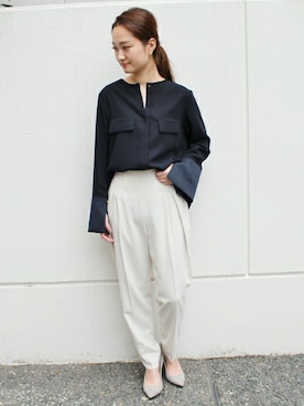 「FIGARO Paris（フィガロパリ）のアイテム」を使った、yukiさん（レディース・160cm）の秋コーディネート