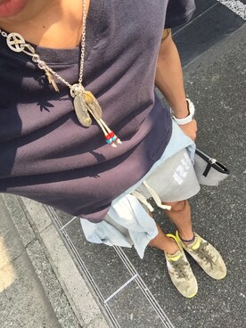 「Joshua SANDERS（ジョシュアサンダース）のアイテム」を使った、樹ingさん（メンズ・172cm）の夏コーディネート