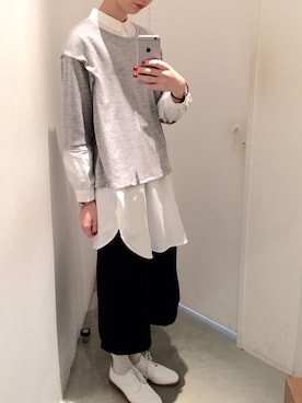 「Ebonyivory（エボニーアイボリー）のアイテム」を使った、Ayaさん（レディース・164cm）の冬コーディネート