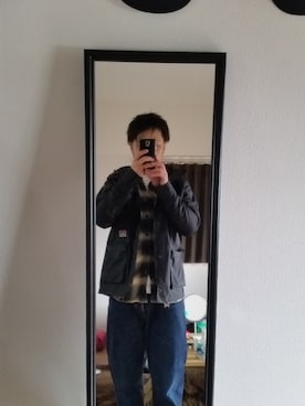 「BEN DAVIS（ベンデイビス）のアイテム（マウンテンパーカー）」を使った、けーすけさん（メンズ・169cm）の秋コーディネート