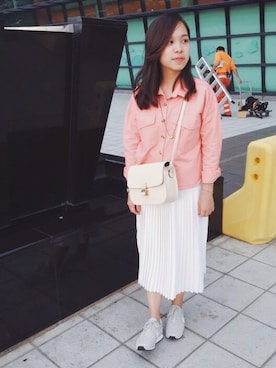 「PAZZO」｜「アイテム（ブルゾン）」を使った、Mei  yuさん（レディース・153cm）の春コーディネート