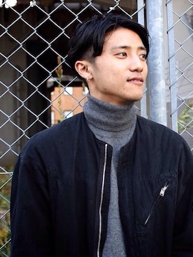 「nonnative（ノンネイティブ）のアイテム（ブルゾン）」を使った、TaKUさん（メンズ・170cm）の秋コーディネート