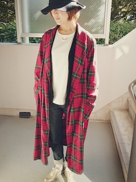 「PENDLETON（ペンドルトン）のアイテム（その他アウター）」を使った、mame51さん（レディース・157cm）の秋コーディネート