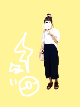 「KBF（ケイビーエフ）のアイテム（財布/小物）」を使った、⍩⃝⃜さん（レディース・158cm）の夏コーディネート