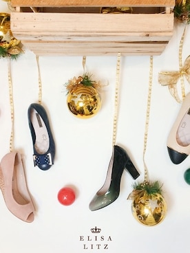 「アイテム（その他、ブルー系）」を使った、Elisa Litzさん（レディース・168cm）の冬コーディネート