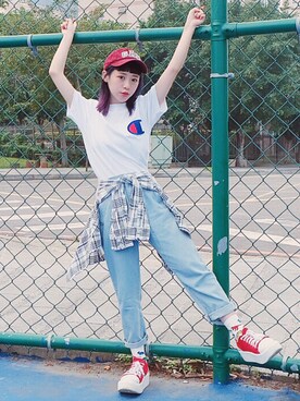 「Major made（Major made）のアイテム（ジャケット/アウター）」を使った、紀卜心さん（レディース・151cm）の秋コーディネート