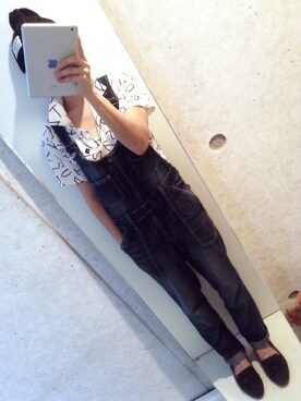「index（インデックス）のアイテム（サロペット/オーバーオール）」を使った、SACHIさん（レディース・152cm）の秋コーディネート