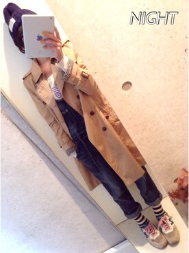 「index（インデックス）のアイテム（サロペット/オーバーオール）」を使った、SACHIさん（レディース・152cm）の秋コーディネート