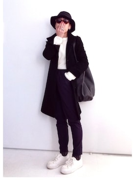 「ICB（アイシービー）のアイテム（その他アウター）」を使った、SACHIさん（レディース・152cm）の冬コーディネート