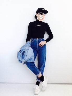 「ICB（アイシービー）のアイテム（その他アウター）」を使った、SACHIさん（レディース・152cm）の春コーディネート