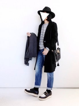 「ICB（アイシービー）のアイテム（その他アウター）」を使った、SACHIさん（レディース・150cm）の冬コーディネート