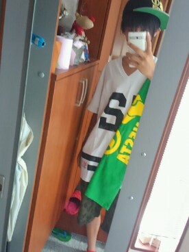 「NESTA（ネスタ）のアイテム」を使った、有くんさん（メンズ・168cm）の夏コーディネート