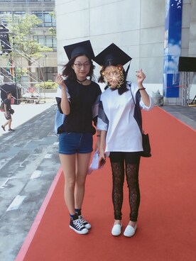 「Etam（エタム）のアイテム（パンツ）」を使った、GonetoItalyさん（レディース・170cm）の秋コーディネート