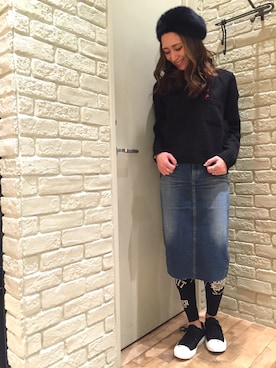 kanaさん（レディース・172cm）の冬コーディネート