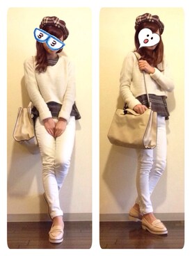 「ぺプラム」｜「アイテム（その他シューズ）」を使った、yu.....112さん（レディース・156cm）の春コーディネート