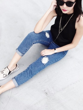 「wearsg」｜「アイテム（アナログ腕時計）」を使った、Brenda N.さん（レディース・163cm）の冬コーディネート