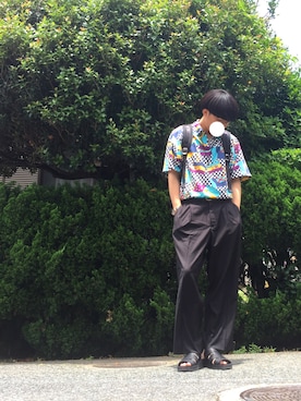 「MSPC（エムエスピーシー）のアイテム」を使った、コデくんさん（メンズ・174cm）の夏コーディネート