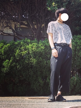 「ラッドミュージシャン」｜「アイテム（アナログ腕時計）」を使った、コデくんさん（メンズ・174cm）の夏コーディネート