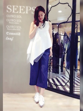 「OSMOSIS（オズモーシス）のアイテム（シューズ）」を使った、OSMOSISofficialさん（レディース・167cm）の春コーディネート