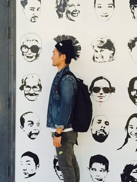 「Saturdays NYC（サタデーズ ニューヨークシティ ）のアイテム（バッグ）」を使った、matsu_kazuさん（メンズ・170cm）の秋コーディネート