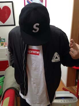 「palace」｜「アイテム（ブルゾン）」を使った、h.hさん（メンズ・174cm）の秋コーディネート