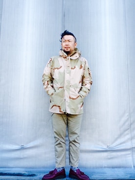 「Chrome Hearts」｜「アイテム（その他シューズ）」を使った、Takeuchi  Toshimichiさん（メンズ・178cm）の秋コーディネート