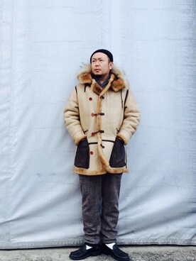「F/style（エフスタイル）のアイテム」を使った、Takeuchi  Toshimichiさん（メンズ・178cm）の冬コーディネート