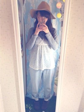 「マムジーンズ」｜ゆっすぅ🐻さん（レディース・154cm）の春コーディネート