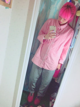 「ポニーテール」｜「アイテム（レインシューズ）」を使った、ゆっすぅ🐻さん（レディース・154cm）の秋コーディネート