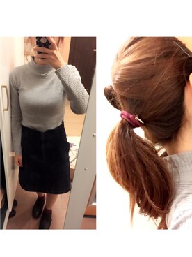 「アイテム（ヘアゴム）」を使った、こあら🐨さん（レディース・156cm・10代）の秋コーディネート