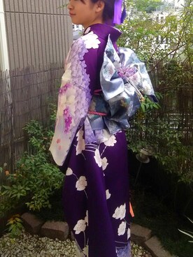 「kimono」｜「アイテム（その他）」を使った、こあら🐨さん（レディース・156cm）の秋コーディネート