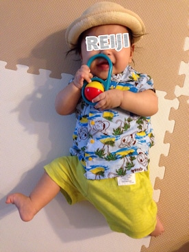 「夏男」｜REIJIさん（キッズ・70cm）の夏コーディネート