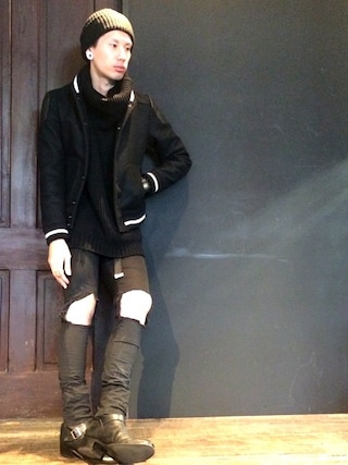 CHRISTIAN DADAのスタジャンを使った人気ファッションコーディネート