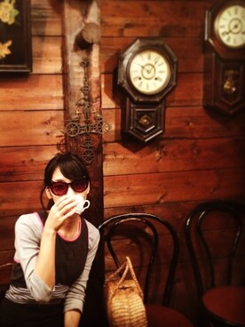 「aliceMcCALL（アリスマッコール）のアイテム」を使った、綿子さん（レディース・159cm）の夏コーディネート